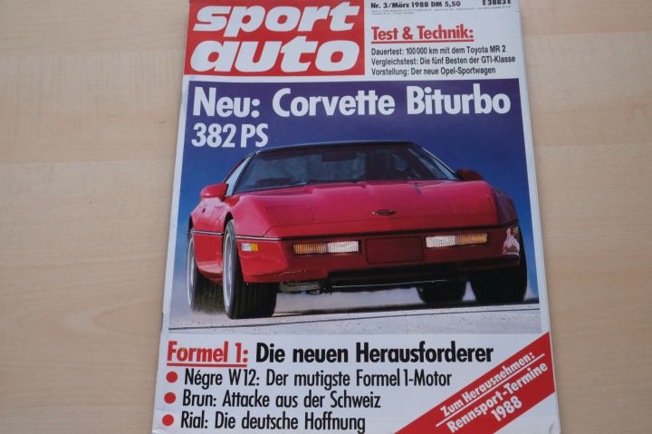 Deckblatt Sport Auto (03/1988)